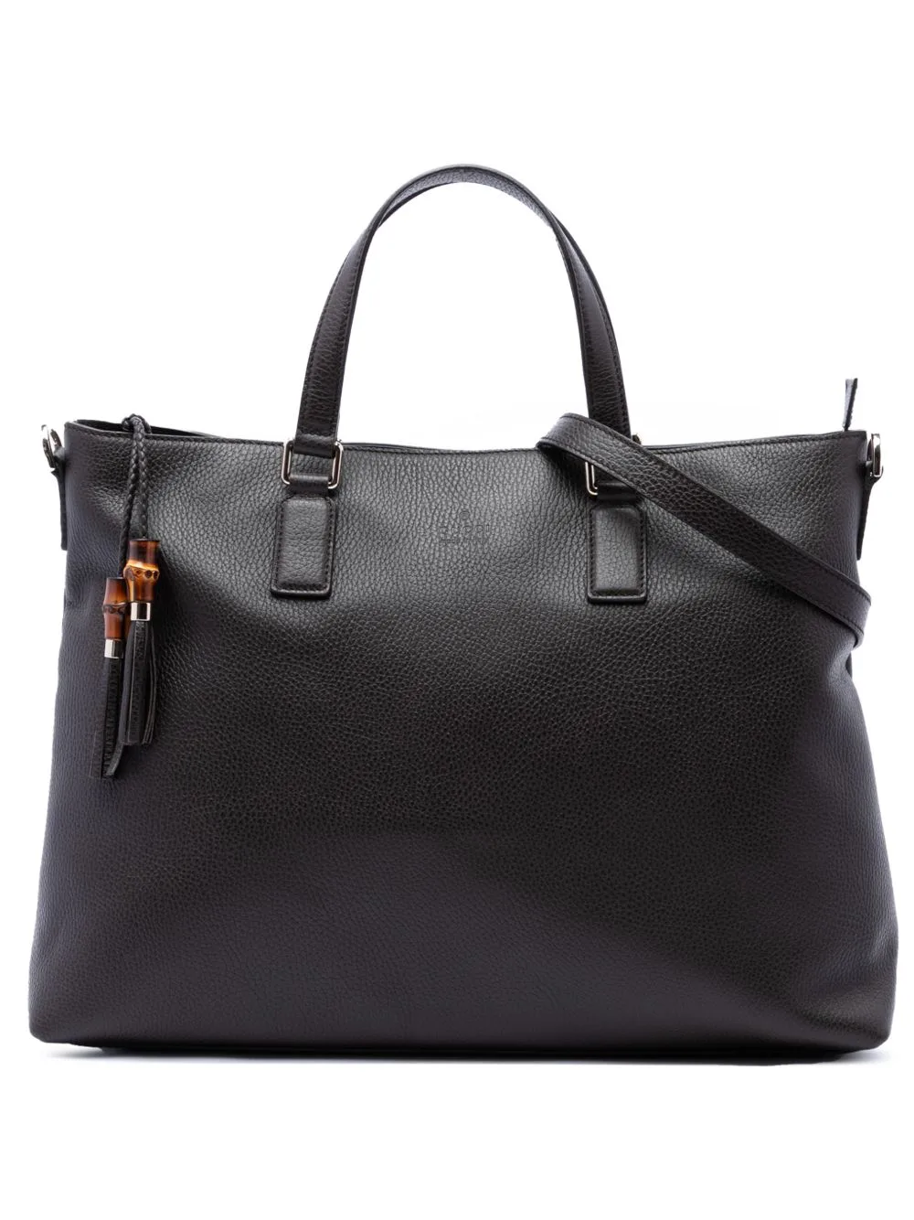 2016-2026 Calfskin Bamboo Tassel Satchel by Gucci Pre-Owned