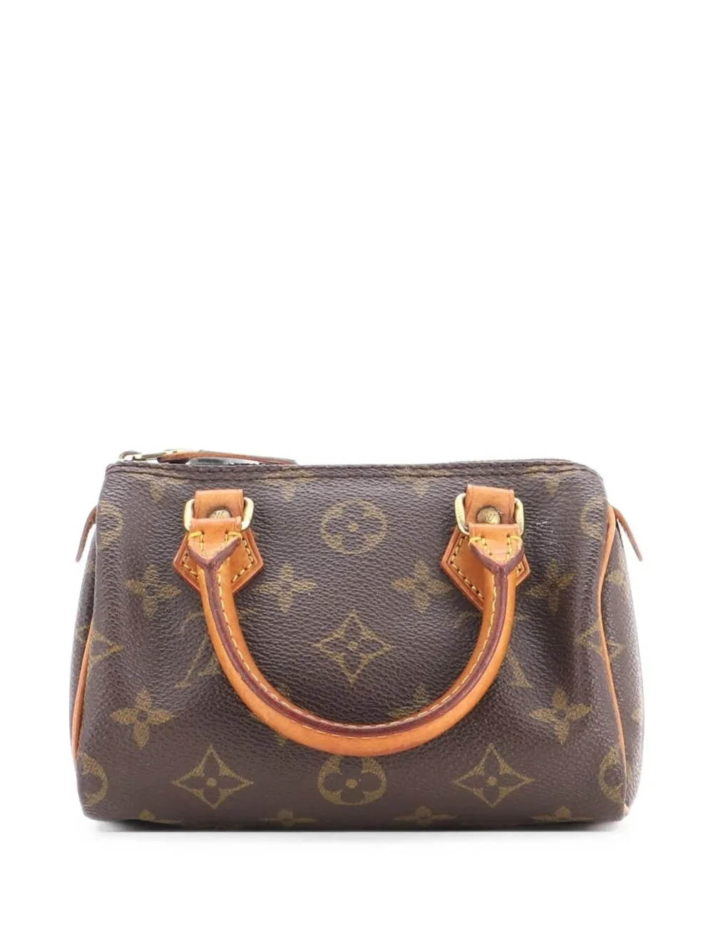 Speedy Mini HL Handbag Monogram Canvas Satchel by Louis Vuitton Pre-Owned