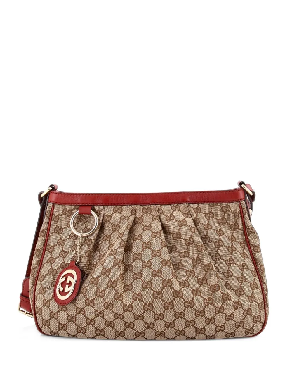 Sukey GG Canvas with Leather Medium Hobo Bag by Gucci Pre-Owned