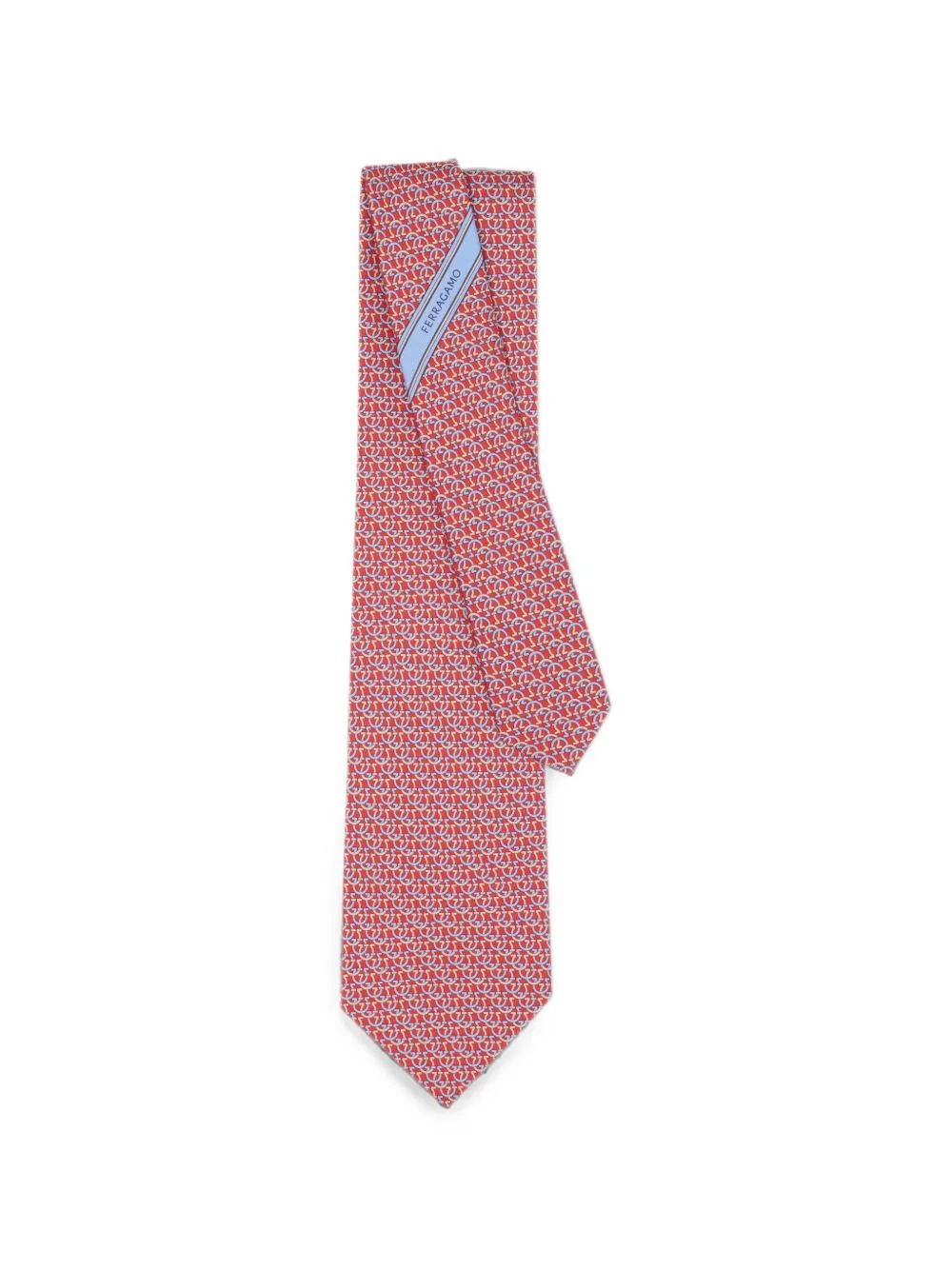 Gancini-Print Silk Tie
