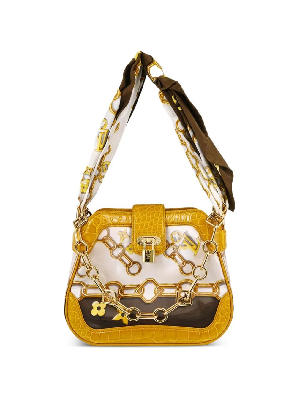 Monogram Charms Linda Scarf Shoulder Bag by Louis Vuitton Pre-Owned