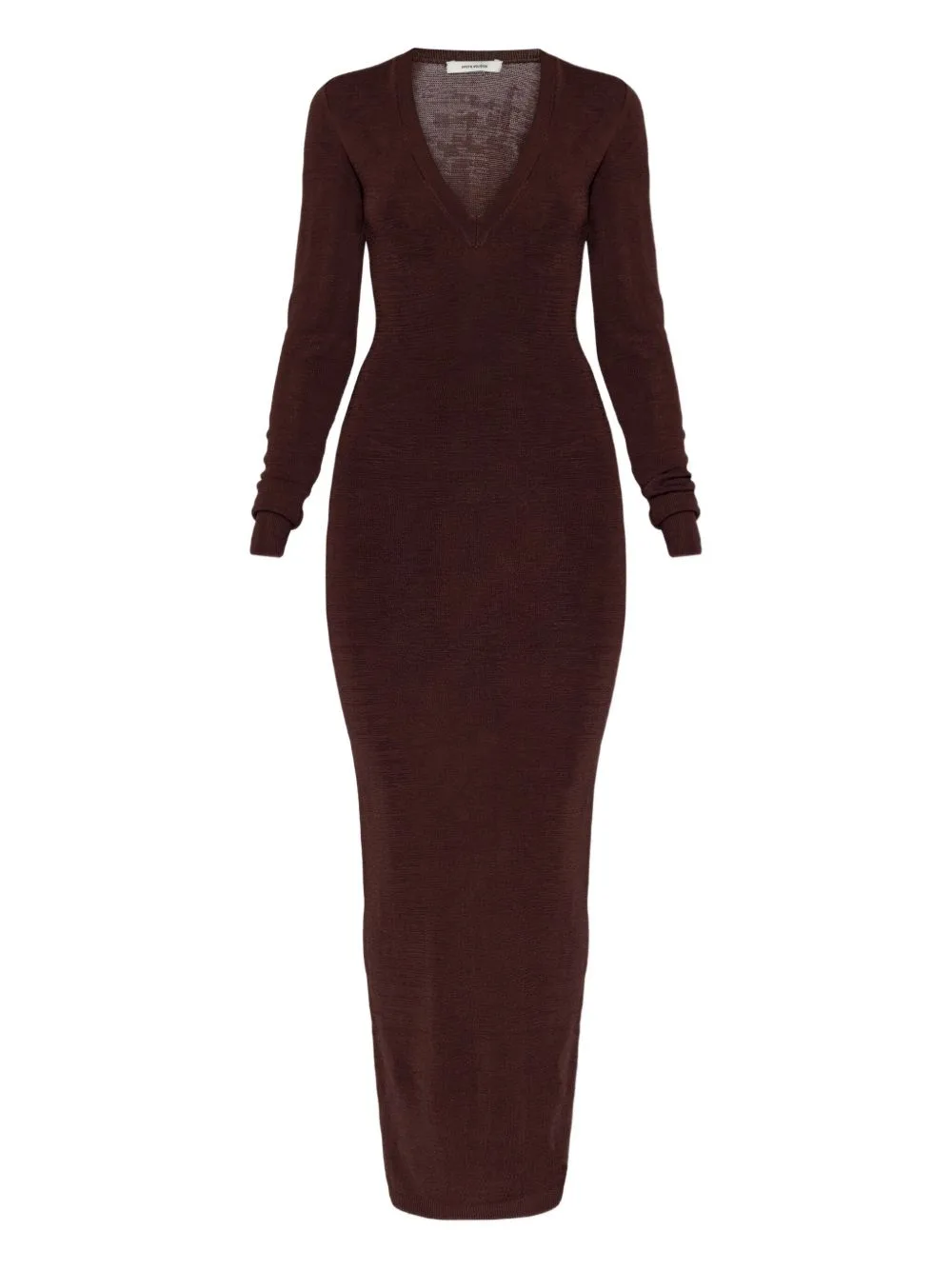 V-Neck Long-Sleeve Midi Dress by ENTIRE STUDIOS