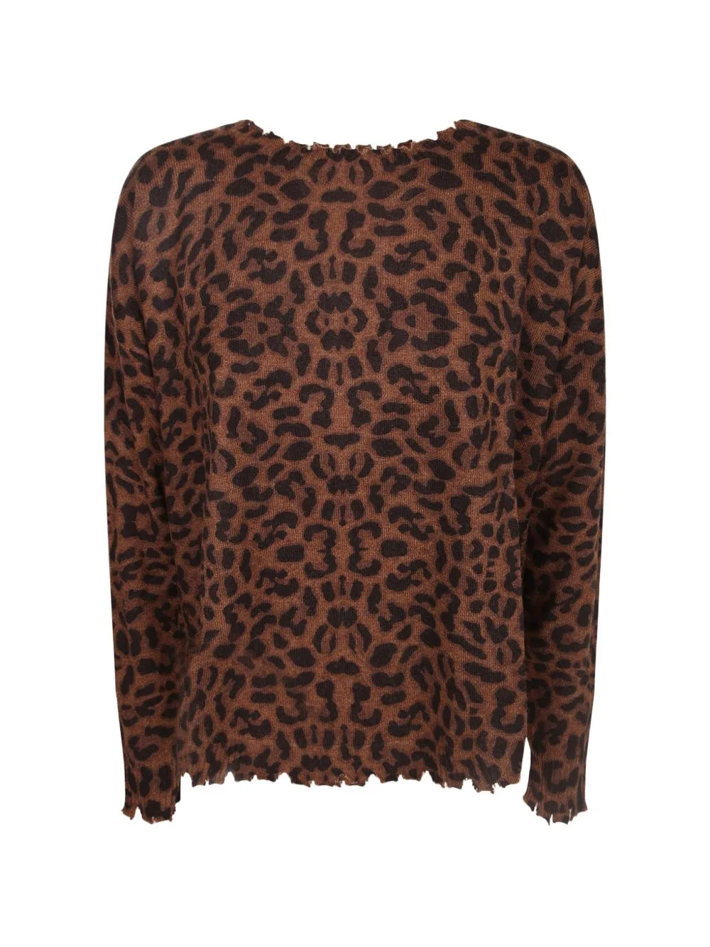 Leopard-Print Cashmere Sweater by kujten