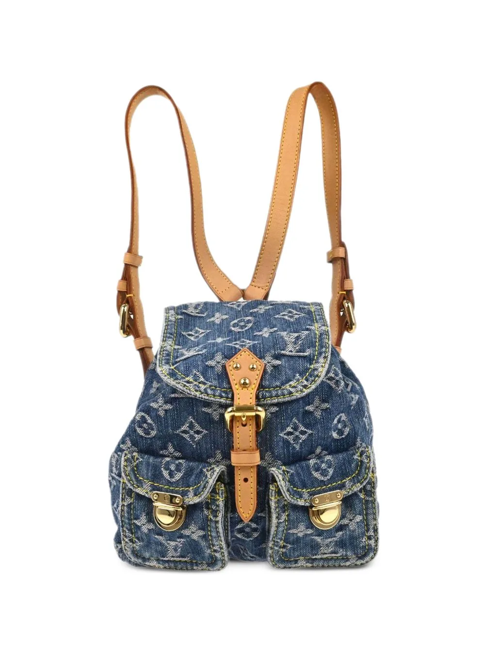 2006 Mini Monogram Denim Sac a Dos Backpack by Louis Vuitton Pre-Owned