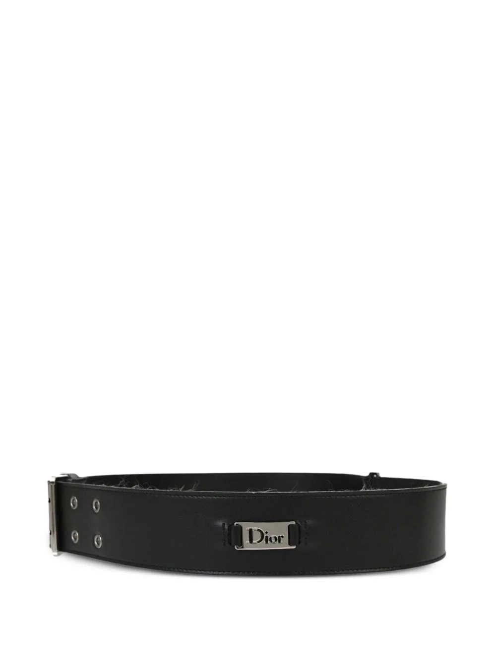 Logo-Plaque Buckled Belt by Christian Dior Pre-Owned