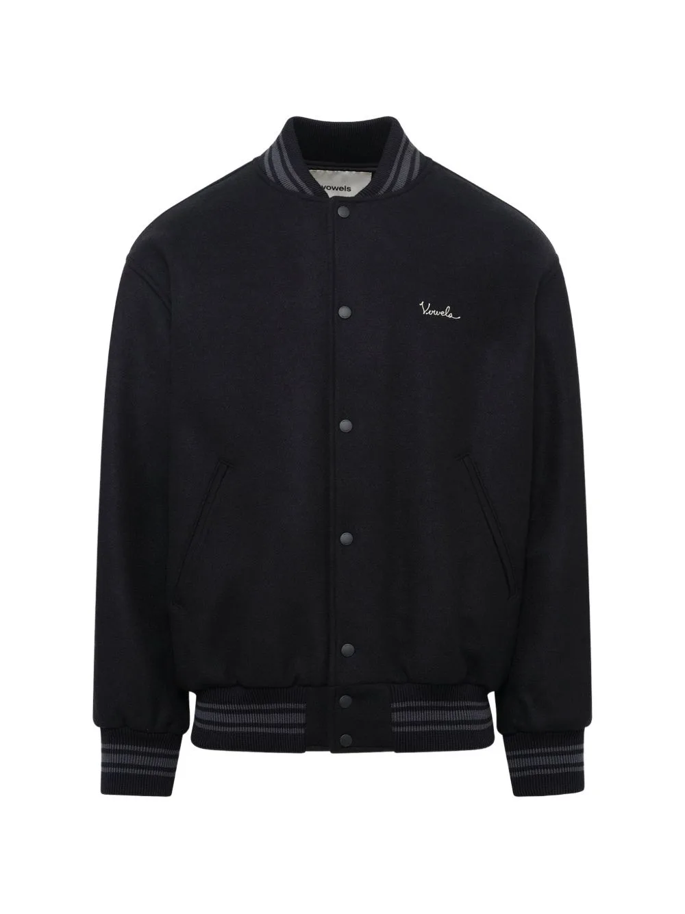 Logo-Embroidered Wool Varsity Jacket by Vowels