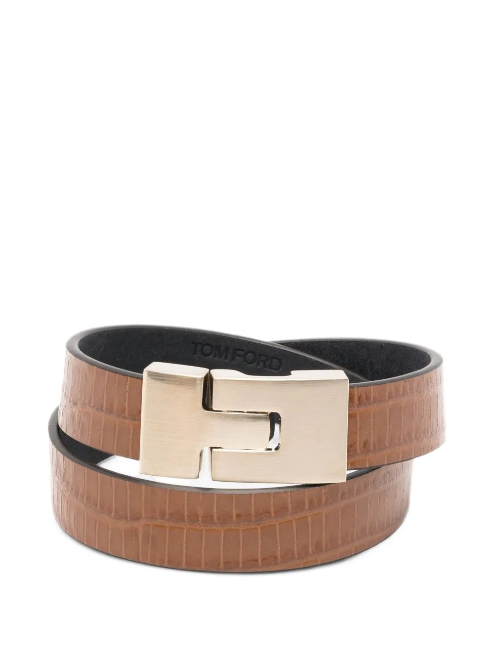 Lizard-Effect Wrap Bracelet by TOM FORD