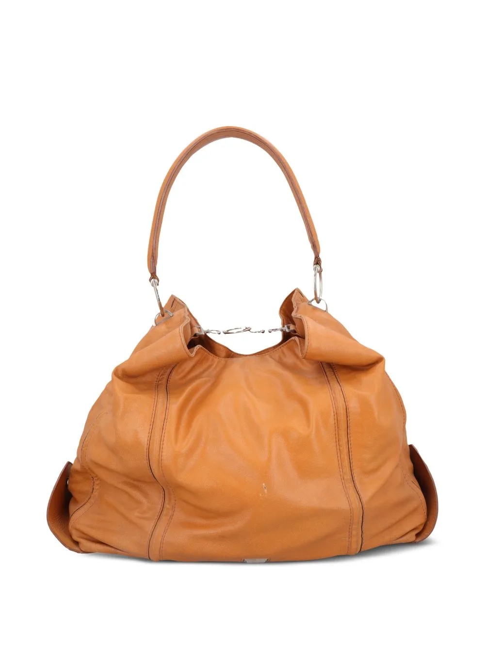 Slouchy Leather Tote Bag by Gianfranco Ferré Pre-Owned