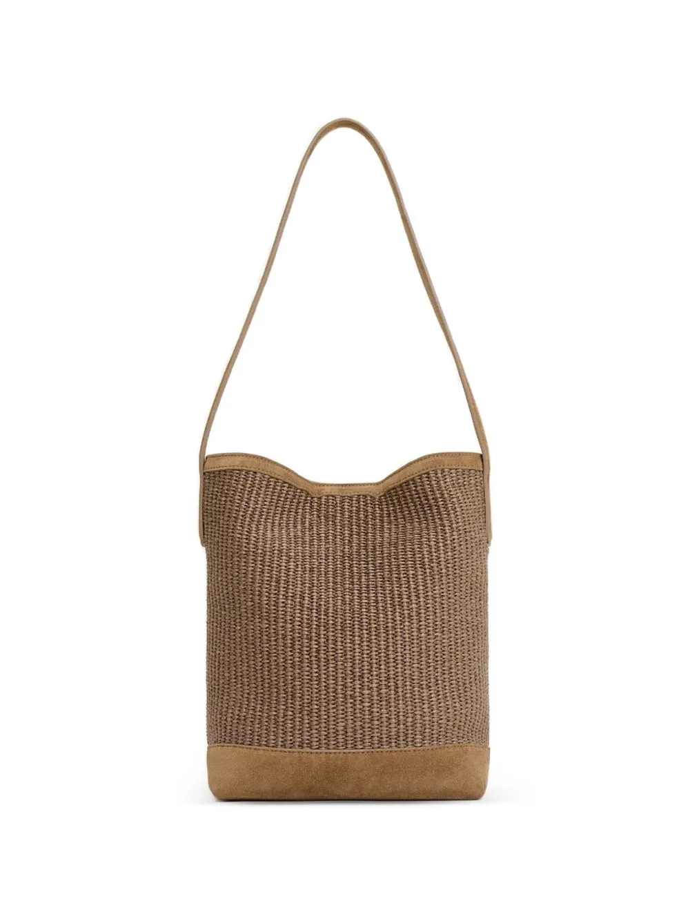 Small Everyday Cabas Leather-Trim Tote Bag
