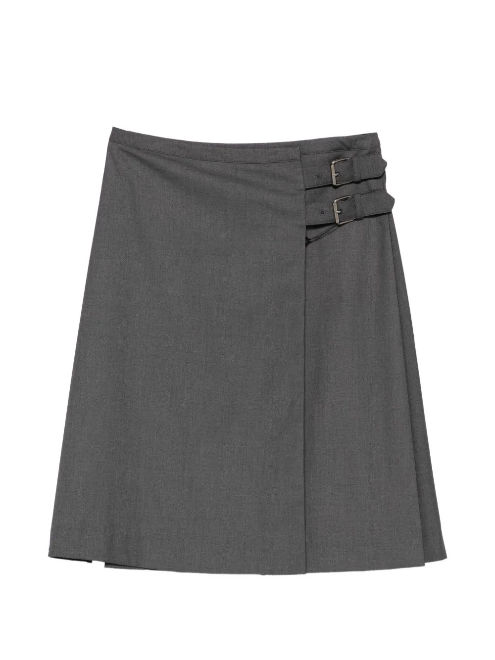 Buckle A-Line Midi Skirt by DUNST