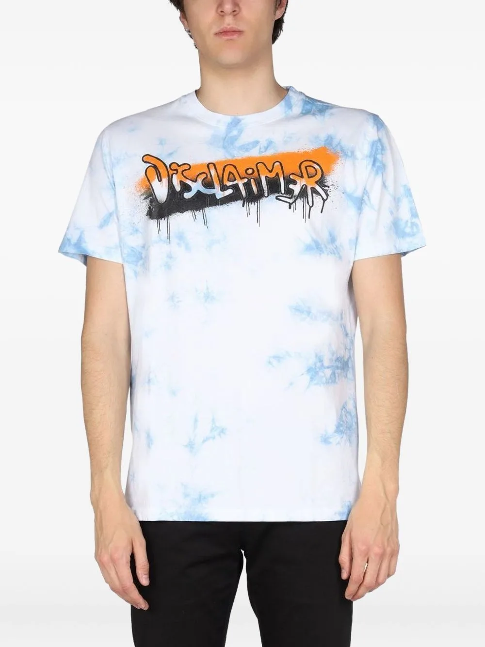 Tie-Dye Graffiti-Print T-Shirt by DISCLAIMER