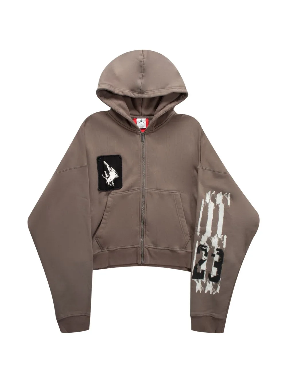 Graphic-Print Cropped Hoodie by Jordan