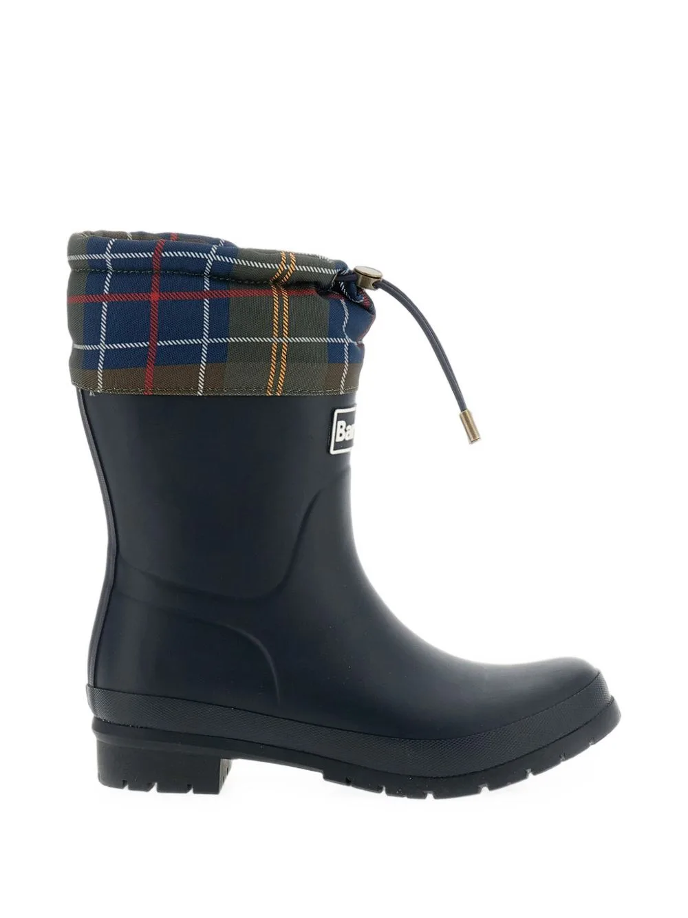 Mowbray Tartan-Cuff Boots by Barbour
