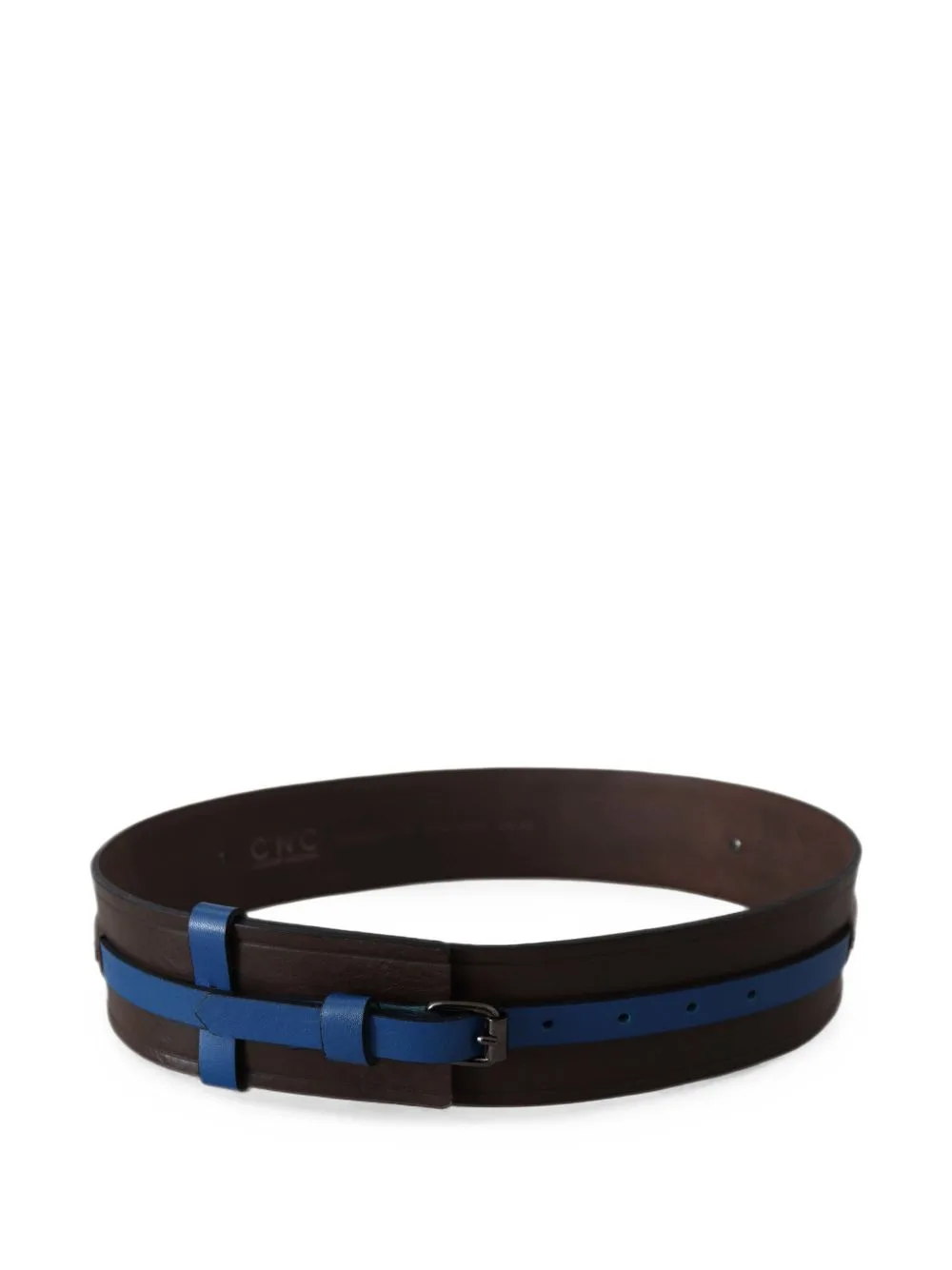 Leather Buckle Belt by Costume National