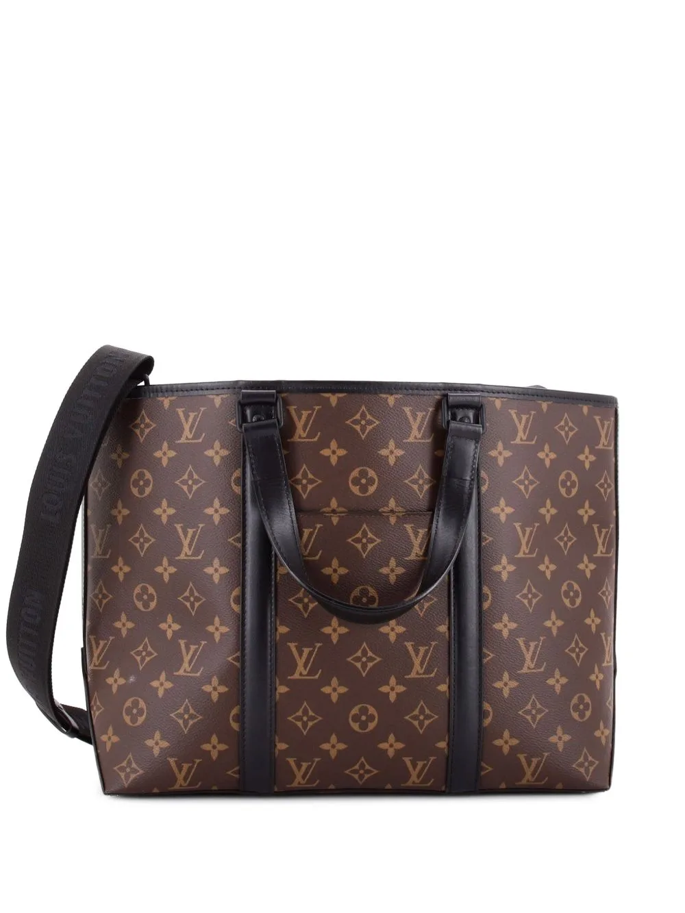 Weekend Macassar Monogram Canvas PM Tote Bag by Louis Vuitton Pre-Owned