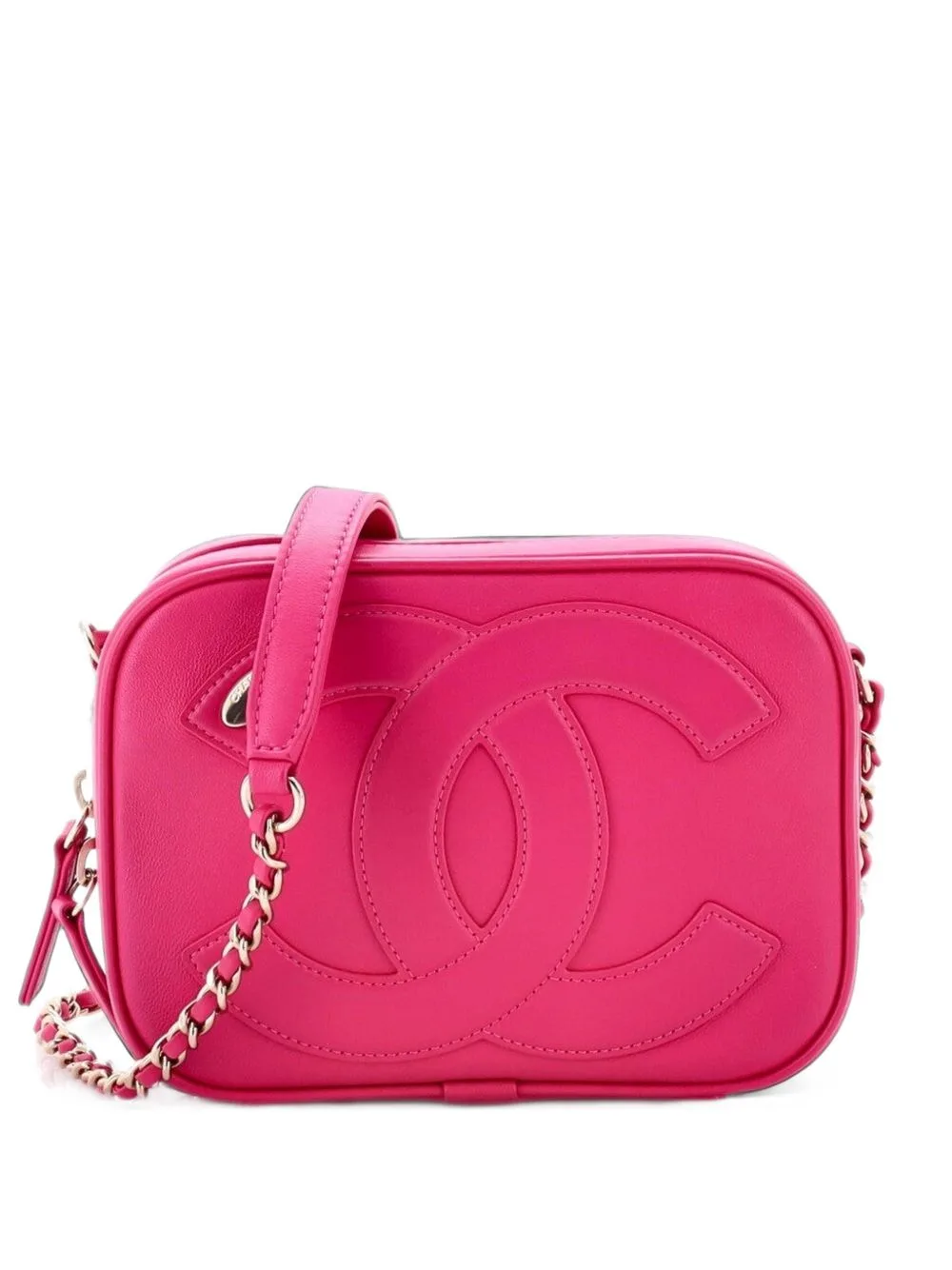 CC Mania Camera Bag Lambskin Small Shoulder Bag by CHANEL Pre-Owned