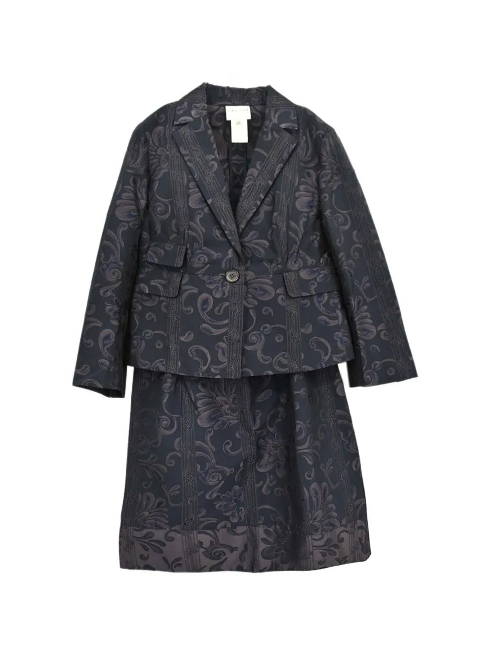 Floral-Jacquard Skirt Suit by Celine Pre-Owned