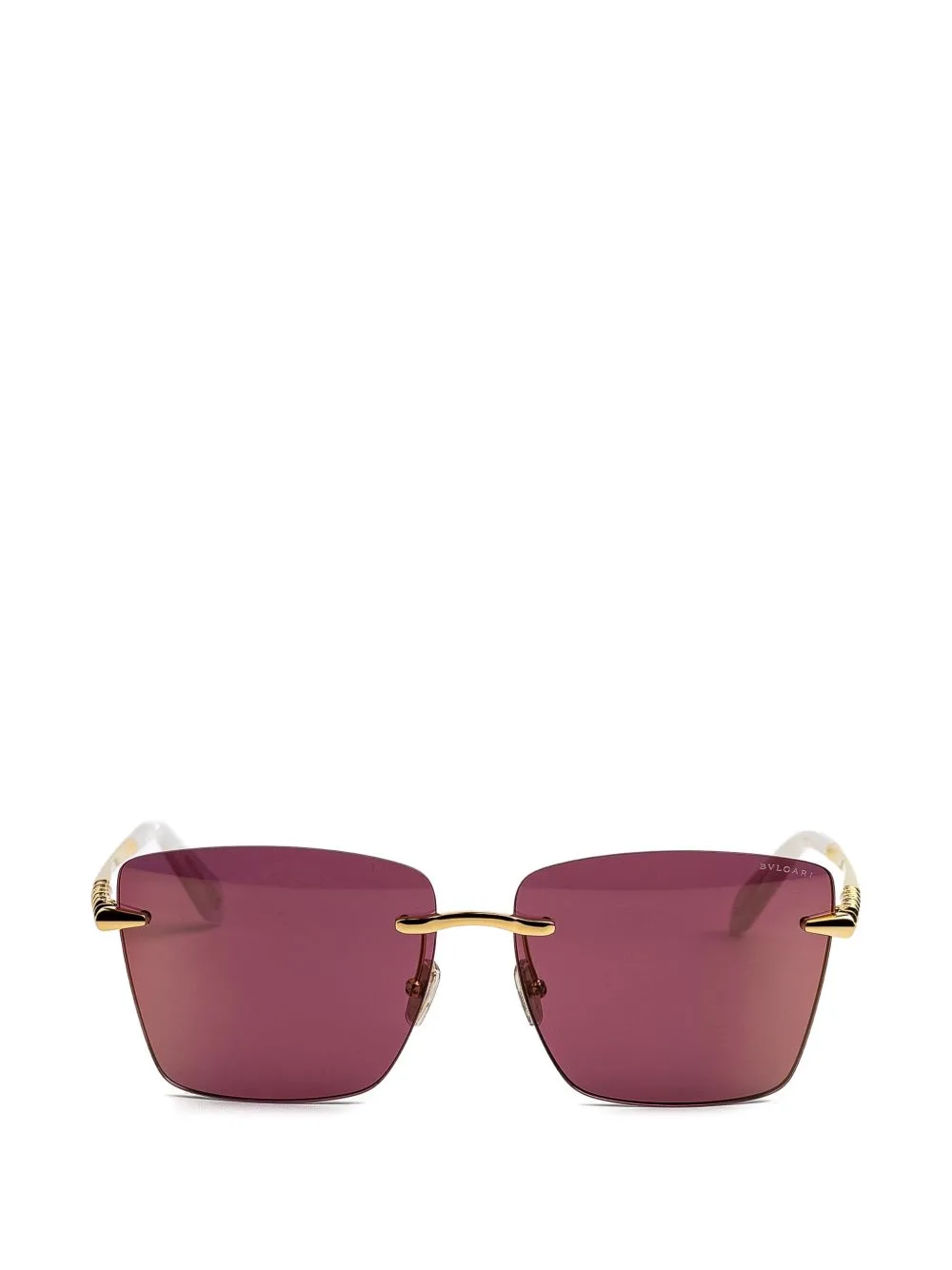Rimless Square-Frame Sunglasses by Bvlgari