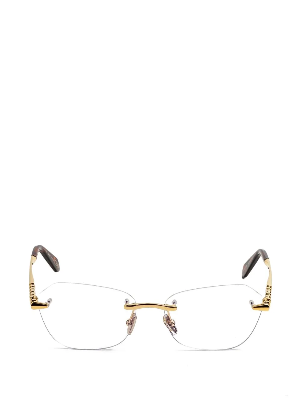 Serpenti Geometric-Frame Glasses by Bvlgari