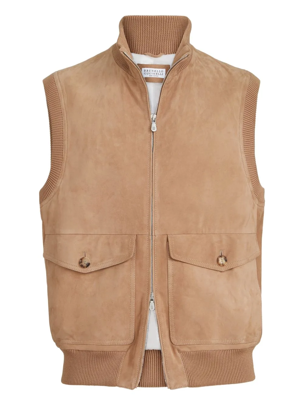 Suede Padded Gilets by Brunello Cucinelli