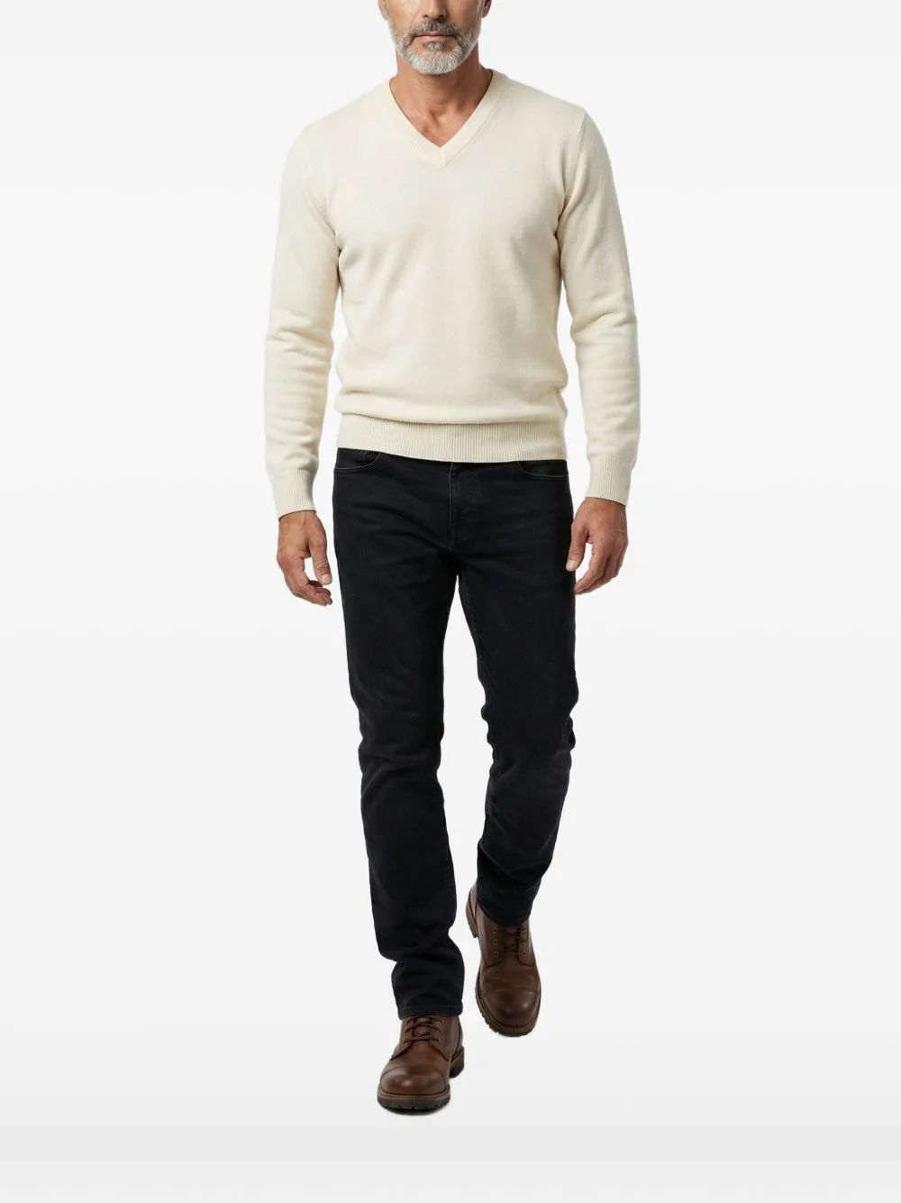 V-Neck Cashmere Sweater by Brunello Cucinelli