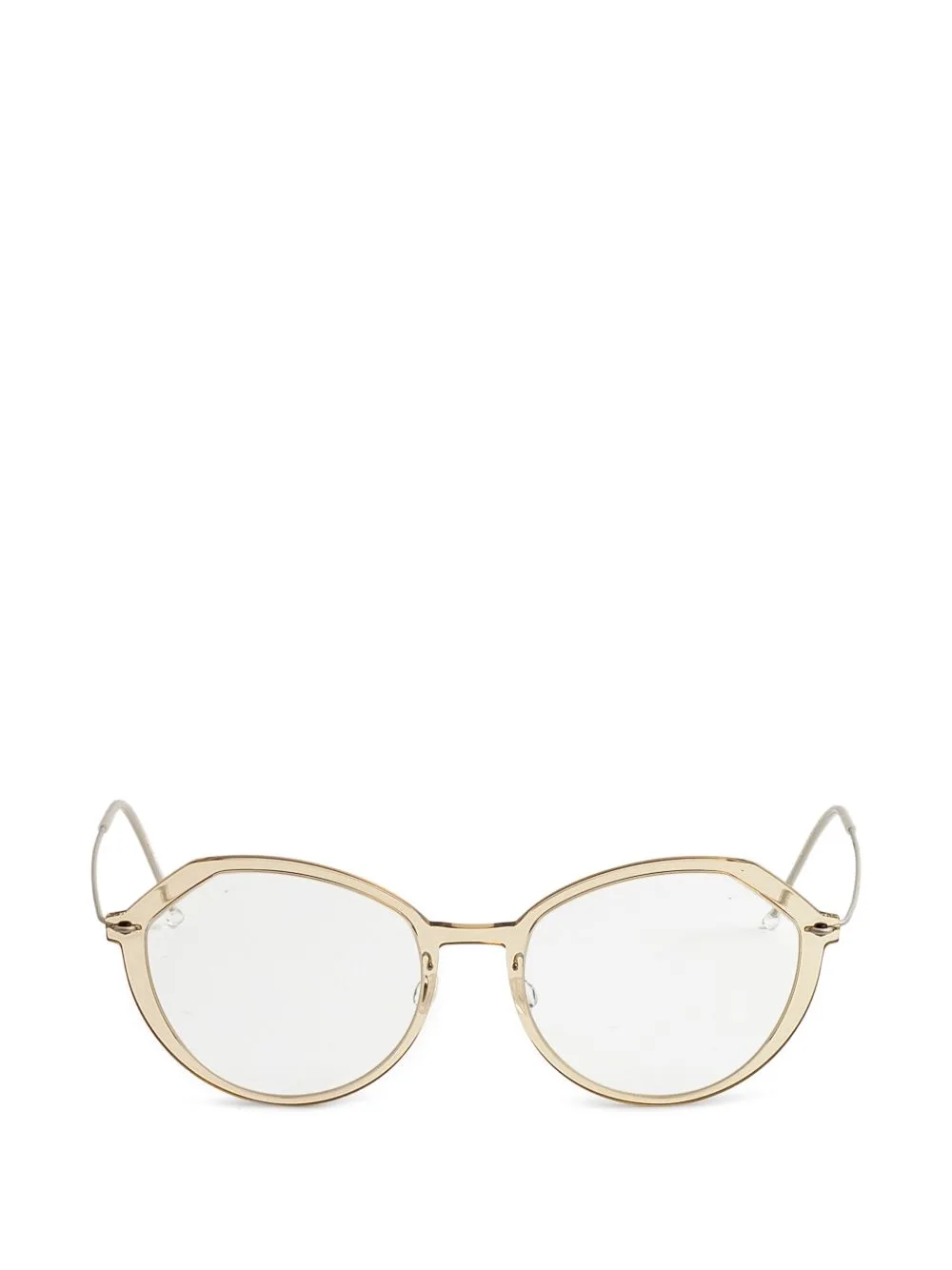 Geometric-Frame Titanium Glasses by Lindberg