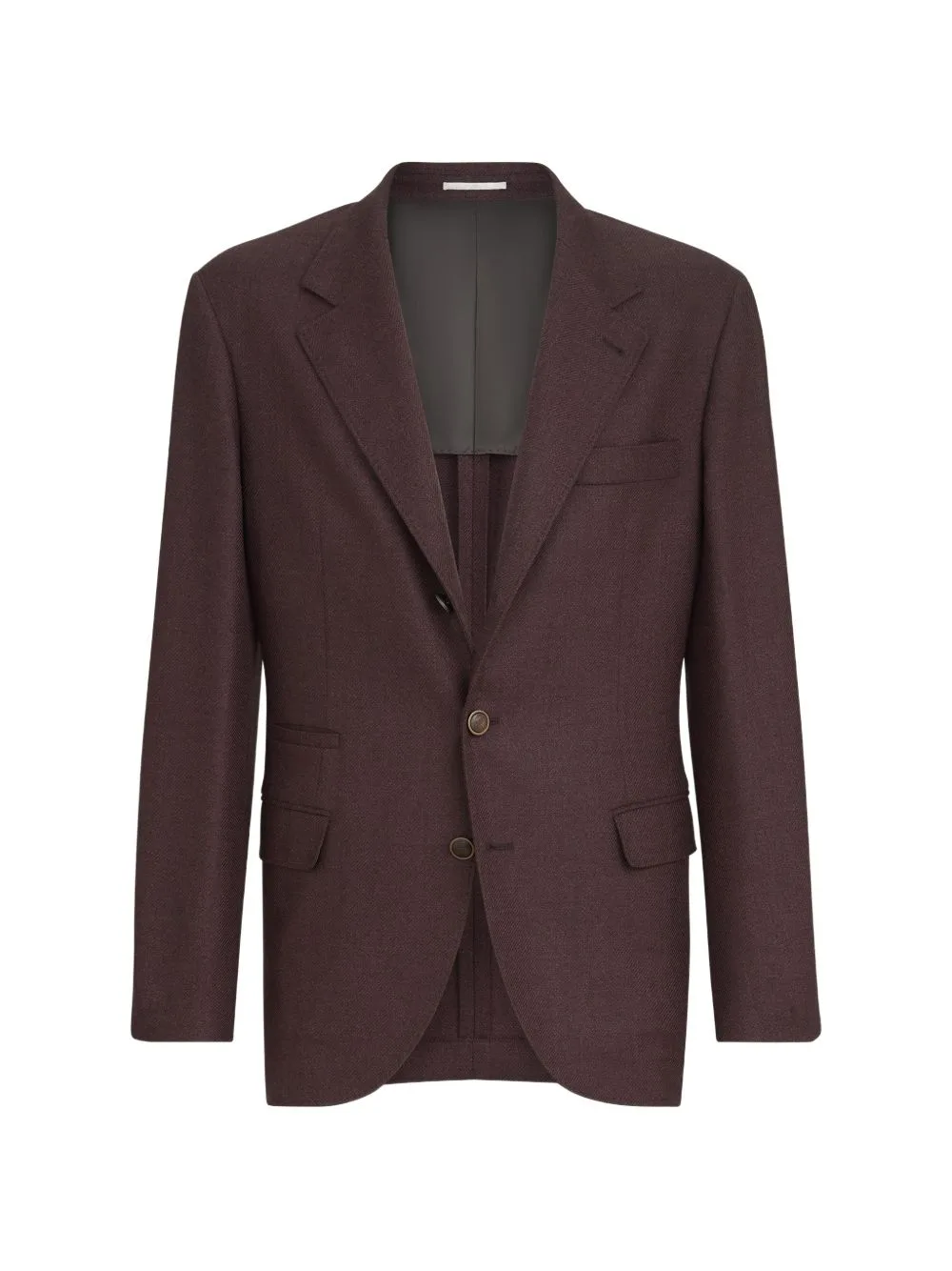 Mouliné Virgin-Wool Twill Deconstructed Blazer by Brunello Cucinelli