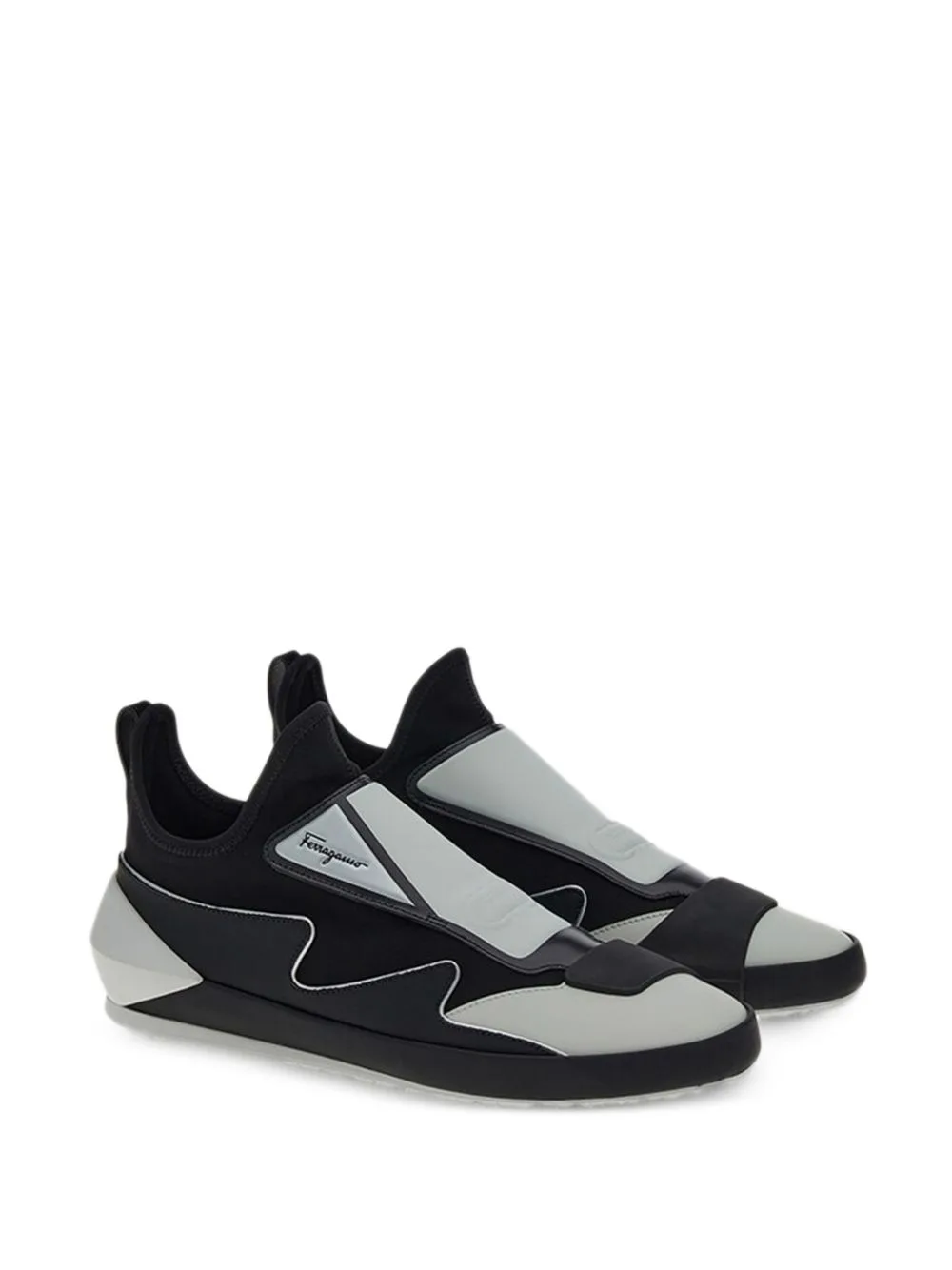 Panelled Slip-On Sneakers by Ferragamo