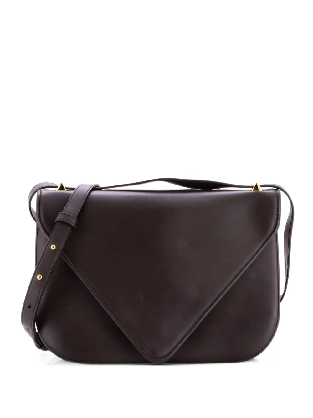 Mount Leather Medium Shoulder Bag by Bottega Veneta Pre-Owned