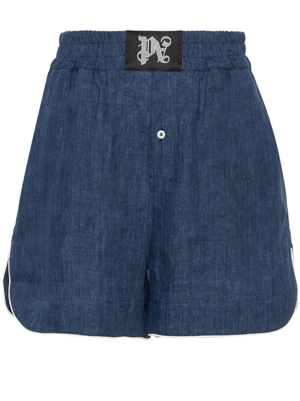 Monogram-Motif Linen Boxer Shorts by Palm Angels