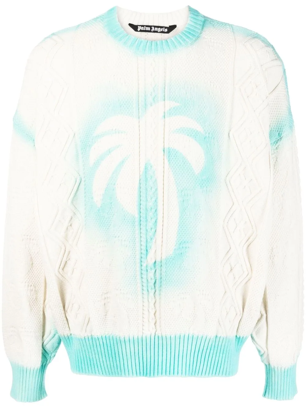 Logo-Print Knitted Sweatshirt by Palm Angels