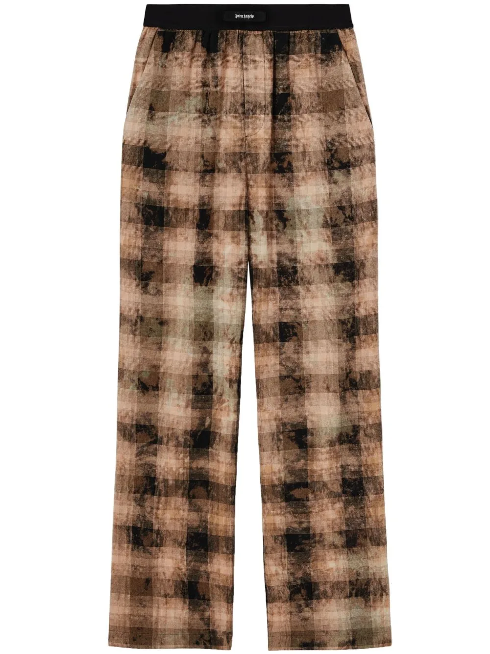 Check-Print Track Pants by Palm Angels