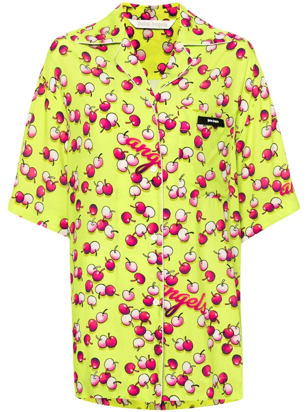 Cherries-Patterned Short-Sleeved Shirt by Palm Angels