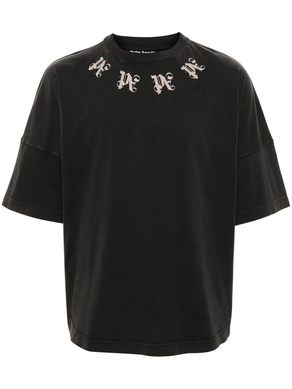 Monogram-Print Cotton T-Shirt by Palm Angels