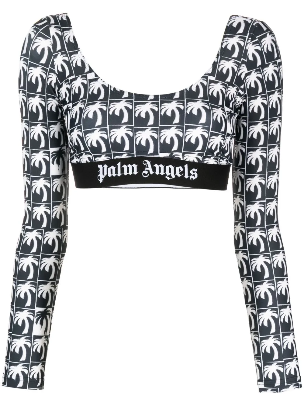 Palm-Print Cropped Top by Palm Angels