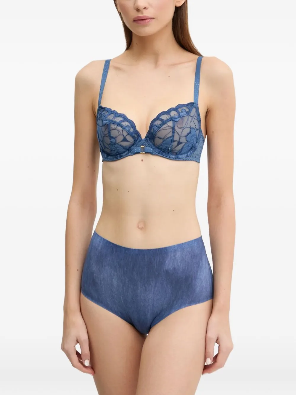 Floral-Motif Ring Bra by Chantelle