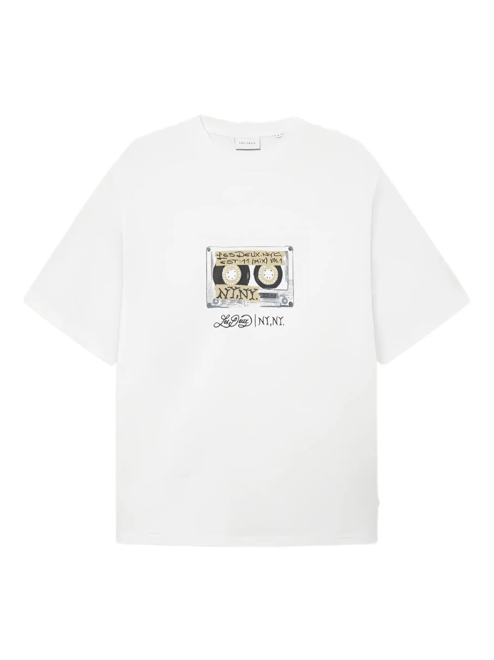 Cassette-Print T-Shirt by Les Deux