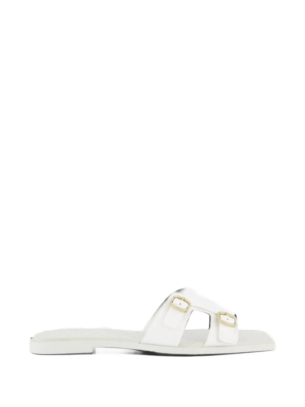 Buckle-Detail Square-Toe Sandals by Santoni