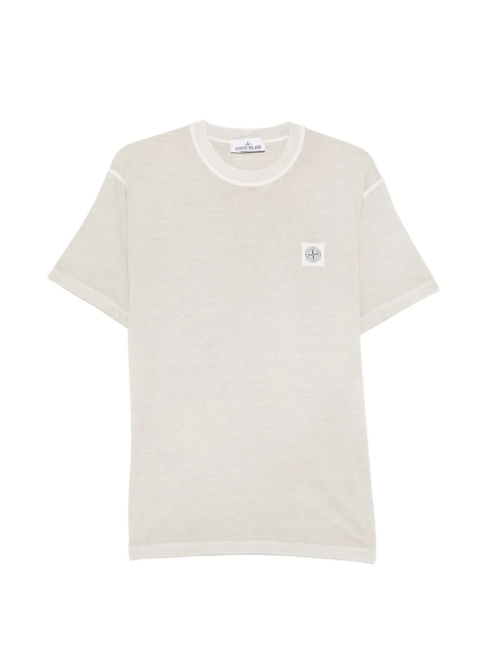 Organic Cotton Jersey Fissato Effect T-Shirt