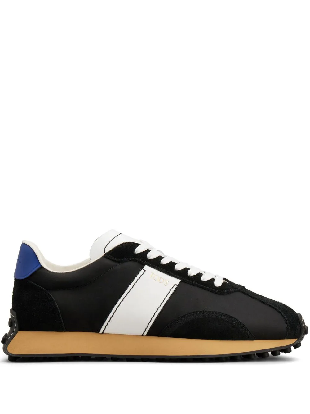 T Sneakers in Leather and Technical Fabric by Tod's