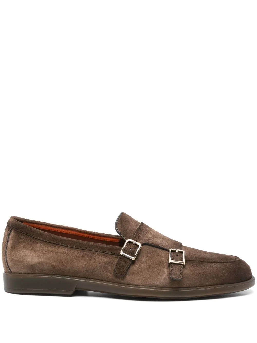 Suede Monk Shoes by Santoni