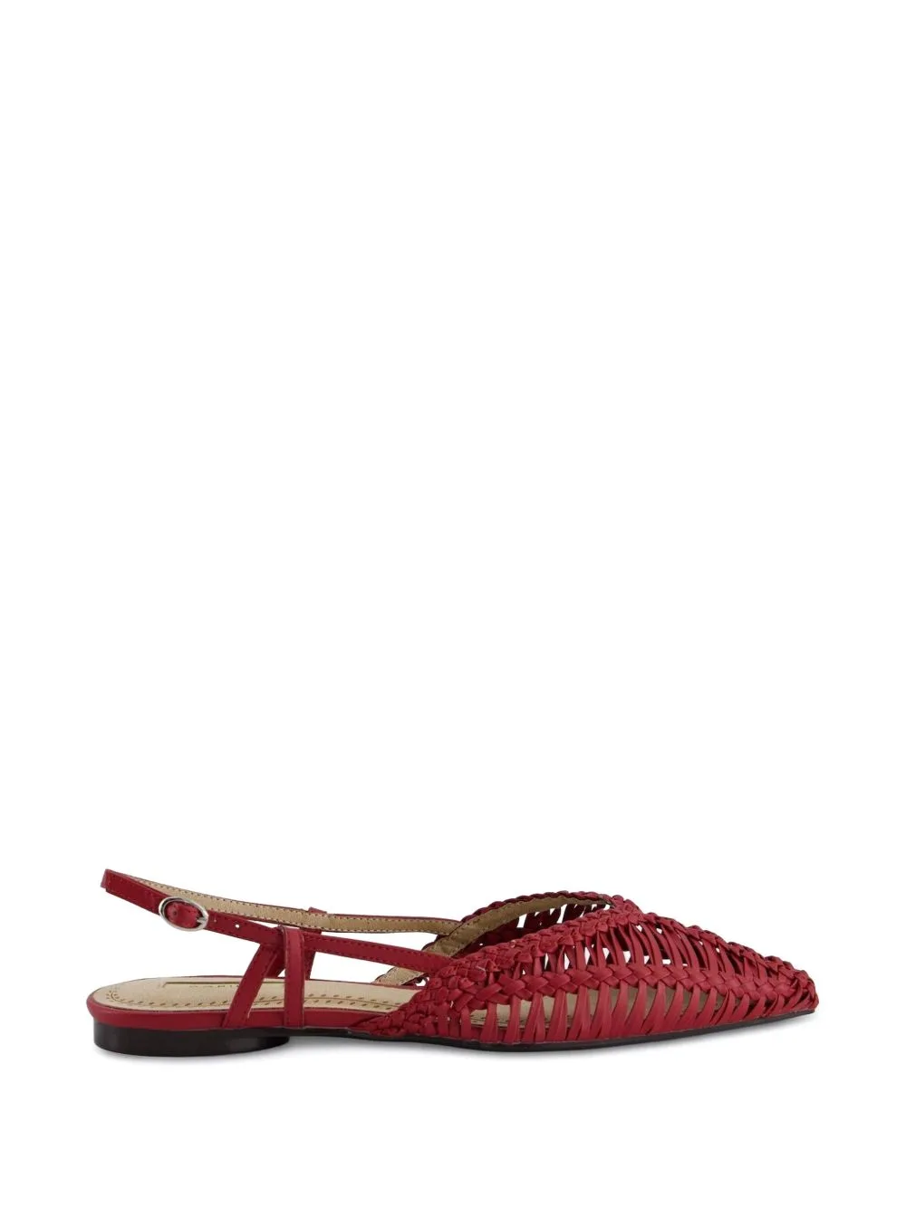 Woven Slingback Ballet Flats by CORINA