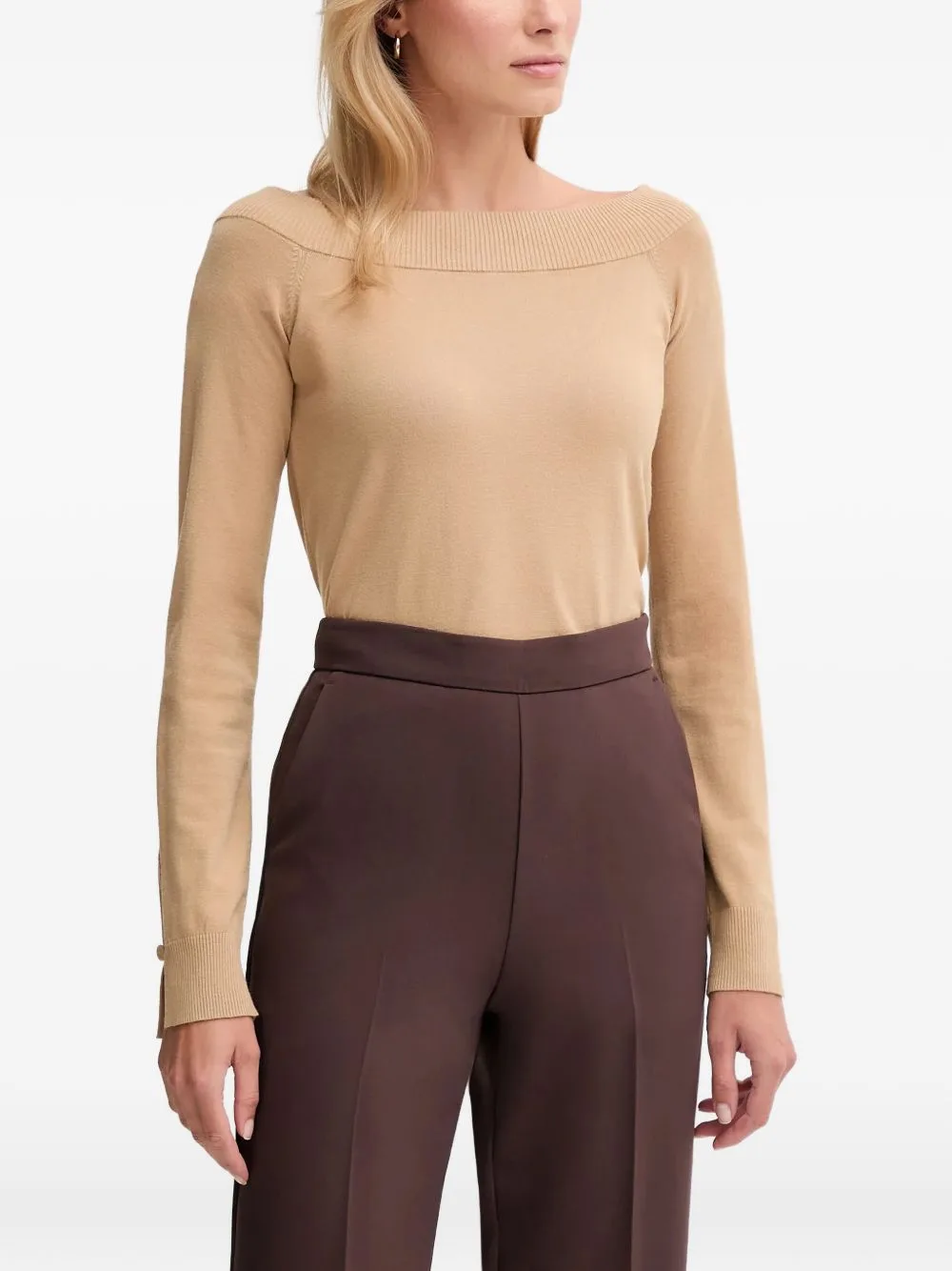 Boat-Neck Sweater by Benetton
