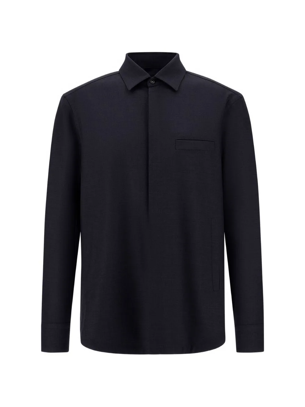 Long-Sleeve Gabardine Shirt by Herno