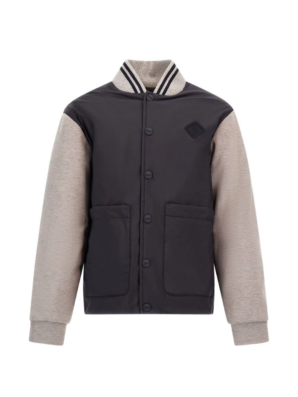 Logo-Patch Bomber Jacket by Herno Kids