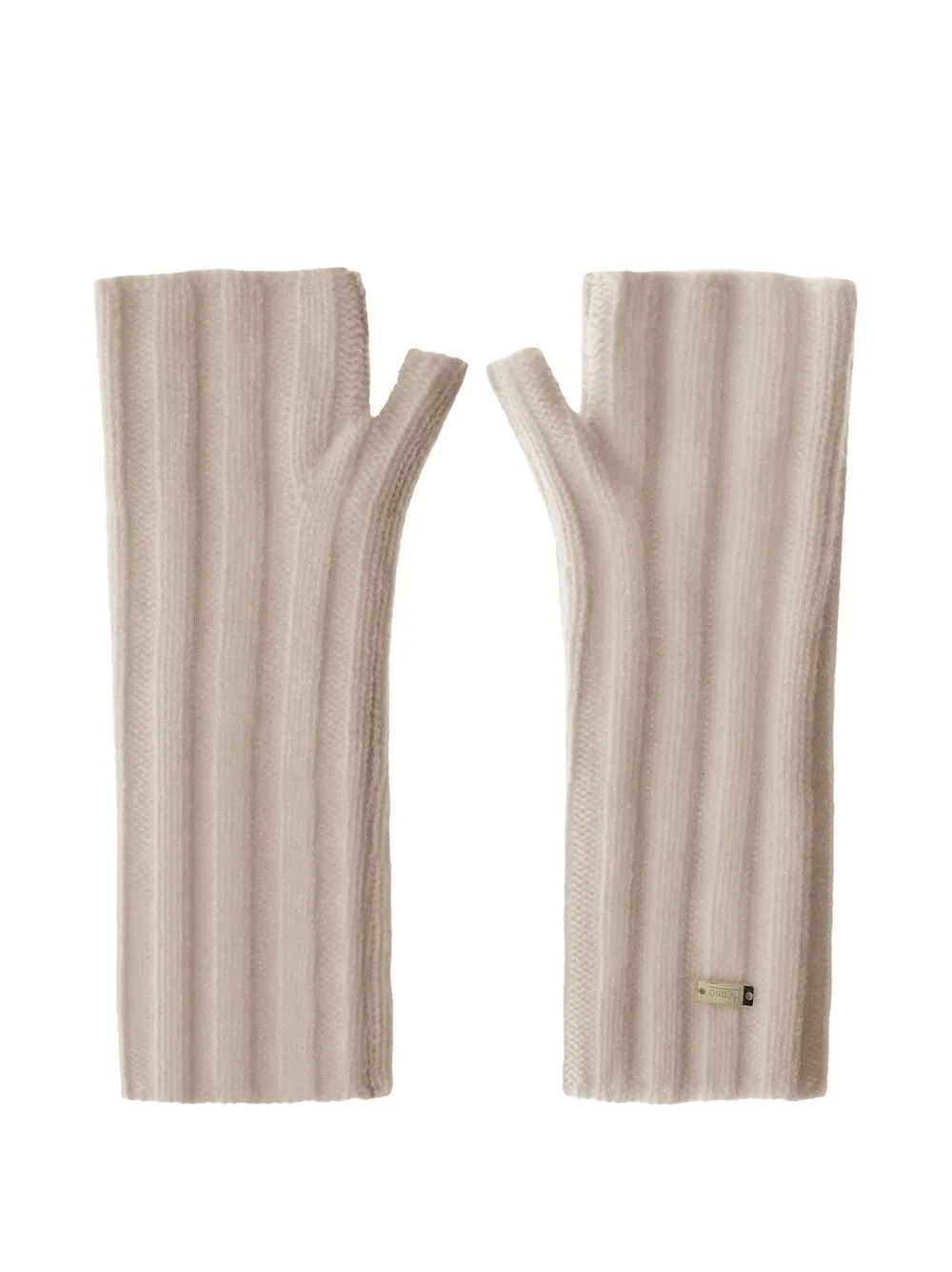 Ribbed-Knit Cashmere Fingerless Gloves by Herno