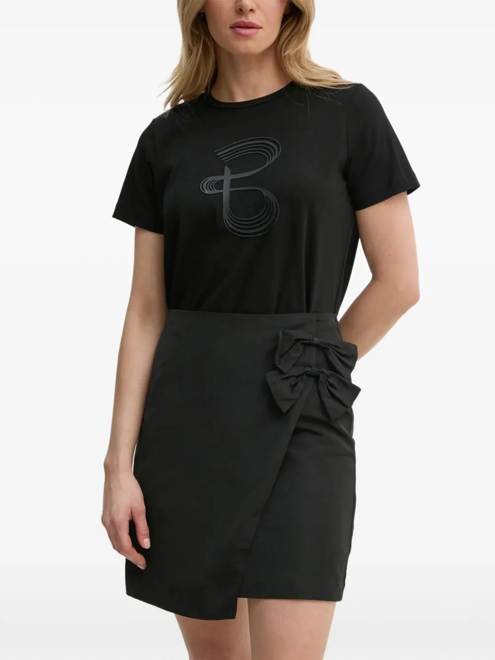Bow-Detail Mini Skirt by Bruuns Bazaar