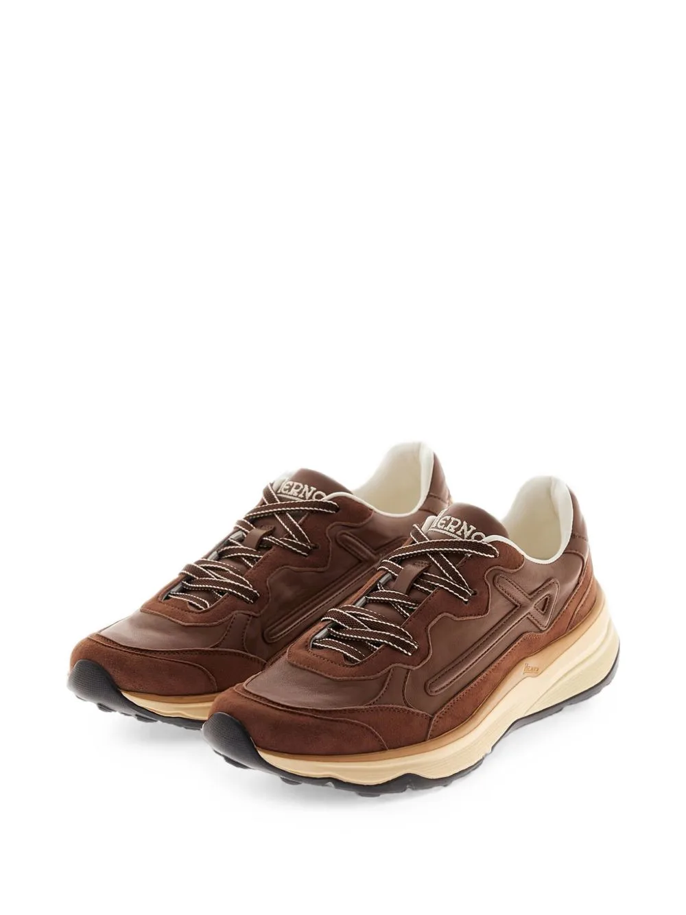 Maggiore Leather Sneakers by Herno