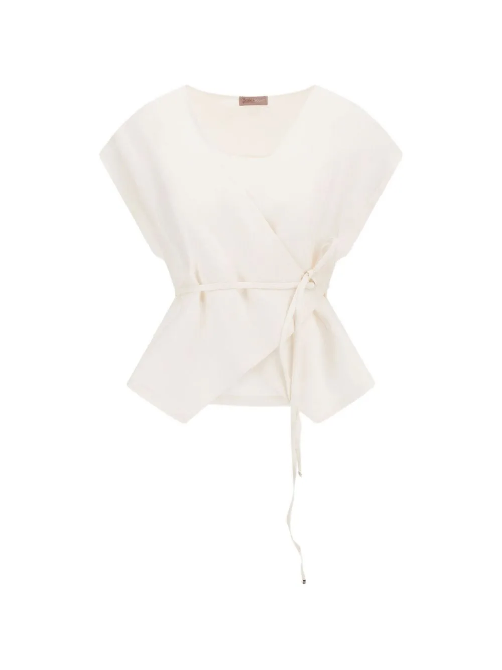 Fade-Effect Belted Top by Herno