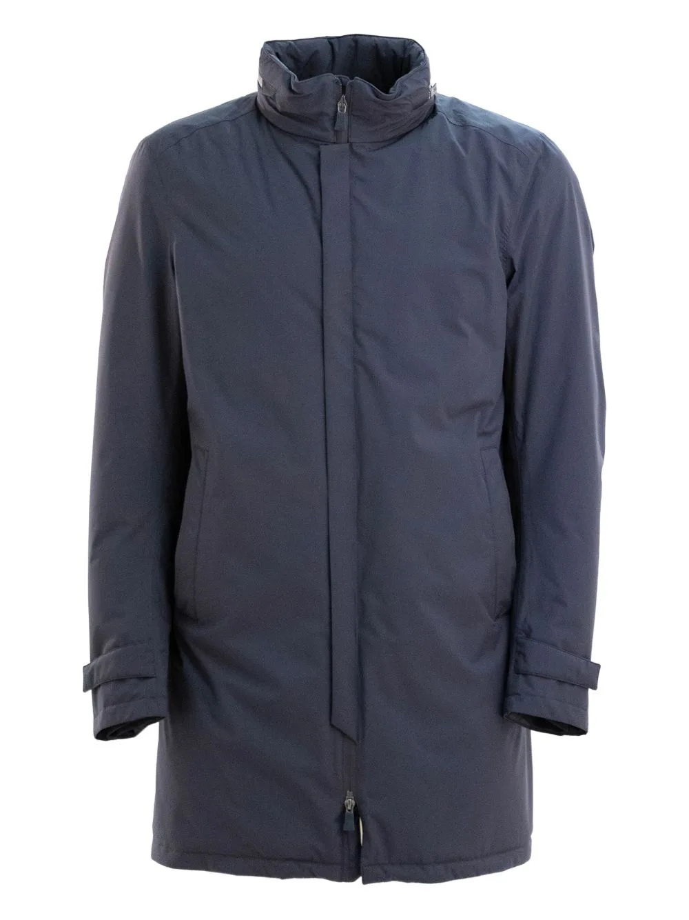 Stand-Collar Zip-Front Coat by Herno